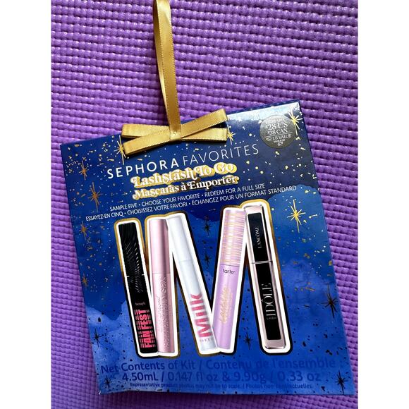Sephora Favorites Lashstash To Go 5 Mini Mascaras Set NEW with certificate - Picture 1 of 4